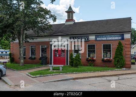 Bakery Building a North conway, New Hampshire, USA Foto Stock