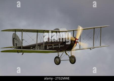 A De Havilland DH.51 Moth allo Shuttleworth Collection Race Day Air Show 2023. Foto Stock