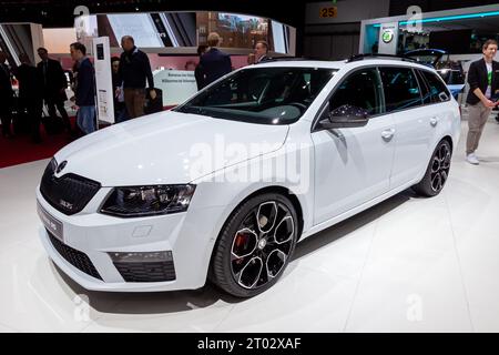 Skoda Octavia RS è stata presentata al Salone Internazionale dell'automobile di Ginevra. Svizzera - 1° marzo 2016. Foto Stock