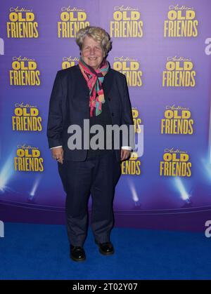 Sandi Toksvig arriva per la serata di apertura dei vecchi amici di Stephen Sondheim al Gielgud Theatre di Londra. Data immagine: Martedì 3 ottobre 2023. Foto Stock