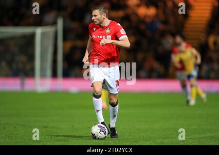 Mansfield, Regno Unito. 3 ottobre 2023. Wrexham attaccante Paul Mullin (10) durante la partita Mansfield Town FC vs Wrexham AFC Sky BET EFL League Two al One Call Stadium, Mansfield, Regno Unito il 3 ottobre 2023 Credit: Every Second Media/Alamy Live News Foto Stock
