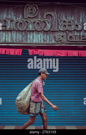 Street Photography in Thripunithura, kerala India Foto Stock