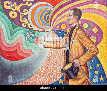 Ritratto di Félix Fénéon, di Paul Signac 1890 Foto Stock