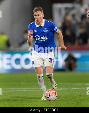 Londra, Regno Unito. 23 settembre 2023. 23 settembre 2023 - Brentford / Everton - Premier League - Gtech Community Stadium. Il James Garner di Everton. Credito immagine: Mark Pain / Alamy Live News Foto Stock