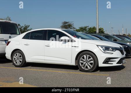 ISTANBUL, TURCHIA - 9 SETTEMBRE 2023: Renault Megane anno modello 2019 sull'autopark. viene visualizzato. Renault Mégane è una piccola vettura per famiglie del segmento C pr Foto Stock