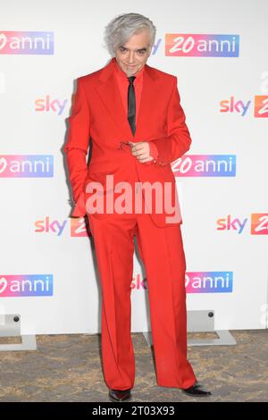 Roma, Italia. 3 ottobre 2023. Morgan partecipa al photocall dell'evento Sky 20 anni alle Terme di Diocleziano. Credito: SOPA Images Limited/Alamy Live News Foto Stock