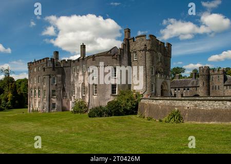 Castello di Picton, vicino a Haverfordwest, Pembrokeshire, Galles Foto Stock