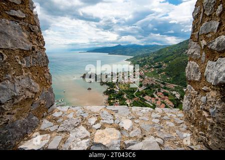 Rovine del Castello di Cefalù - Sicilia - Italia Foto Stock