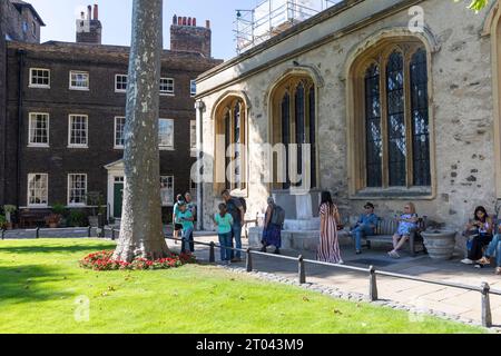 Chapel Royal St Peter and Vincula, Torre di Londra, sito patrimonio dell'umanità dell'unesco, Londra, Inghilterra, Regno Unito, settembre 2023 Foto Stock