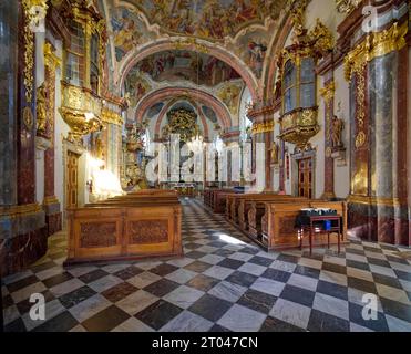 Chiesa della Natività di Cristo, sito di pellegrinaggio mariano Loreta, anche Loreto, foto interna, Praga, Repubblica Ceca Foto Stock