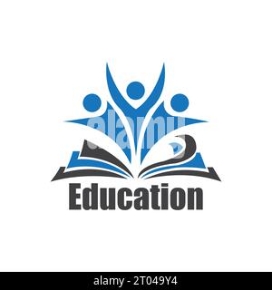 logo education academy premium vector Illustrazione Vettoriale