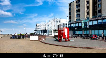 Passeggiata sull'isola di Borkum, Germania Foto Stock