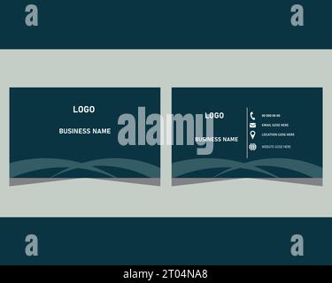Professional Business Card Modello di progetto Illustrazione Vettoriale