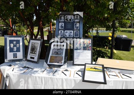 TARZANA, CALIFORNIA - 02 OTTOBRE: Silent Auction Items al Music Forward Foundation Golf Classic all'El Caballero Country Club il 2 ottobre 2023 Foto Stock