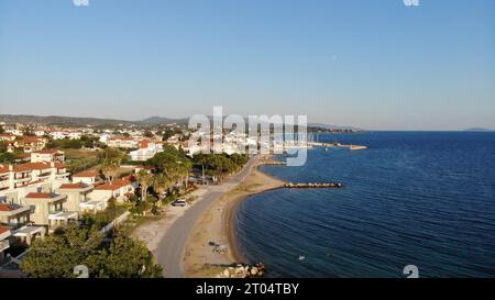 Vista dalla Nikiti, Sithonia - Grecia Foto Stock