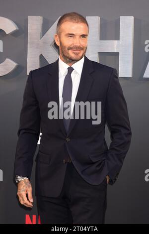 Londra, Regno Unito. 3 ottobre 2023. David Beckham partecipa alla serie Netflix dei Beckham Premiere Arrivals al Curzons Mayfair di Londra. Crediti: S.A.M./Alamy Live News Foto Stock