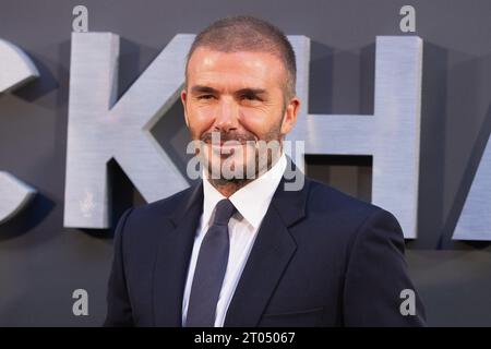 Londra, Regno Unito. 3 ottobre 2023. David Beckham partecipa alla serie Netflix dei Beckham Premiere Arrivals al Curzons Mayfair di Londra. Crediti: S.A.M./Alamy Live News Foto Stock