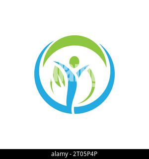 Fermata Logo, Wellness and Rehab Center Logo Illustrazione Vettoriale