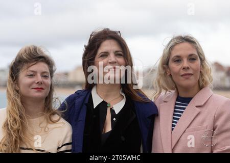 sarah SUCO Agnés Jaoui Alysson Paradis X festival cinematografico saint-jean-de-luz Foto Stock