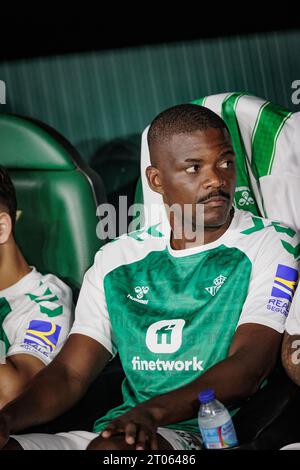 William Carvalho durante la partita della Liga 23/24 tra il Real Betis e il Valencia CF all'Estadio Benito Villamarin di Siviglia. (Maciej Rogowski) Foto Stock