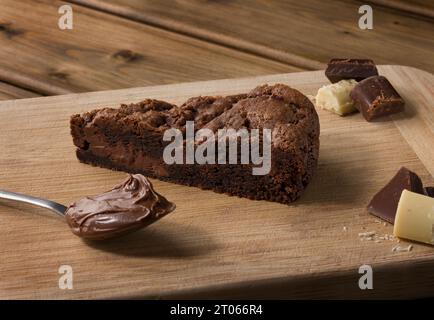 Fetta gigante di biscotti al cioccolato Foto Stock