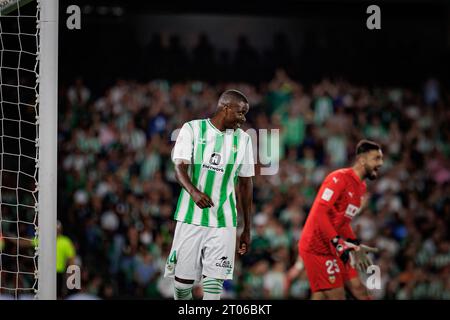 William Carvalho durante la partita della Liga 23/24 tra il Real Betis e il Valencia CF all'Estadio Benito Villamarin di Siviglia. (Maciej Rogowski) Foto Stock