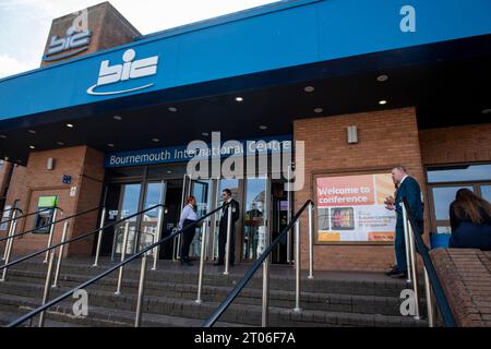 Il BIC o Bournemouth International Centre di Bournemouth nel settembre 23, quando era in corso la conferenza Lib DEM. Foto Stock