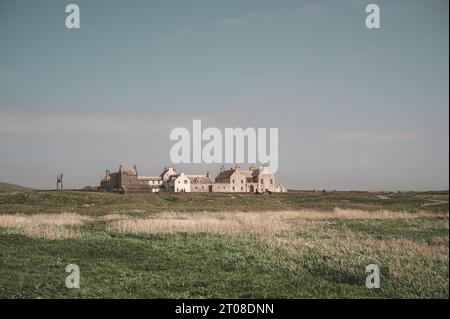 Skaill House, Orcadi Island, prato davanti, grandangolo, Kirkwall, vista da lontano, Scozia Foto Stock