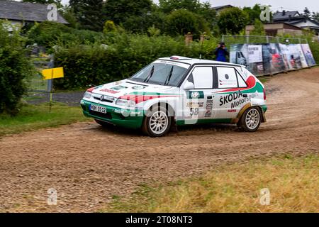 ADAC Eifel Rally Festival 2023, Skoda Felicia Kit Car 1600, Volcanic Eifel, Eifel, Renania-Palatinato, Germania Foto Stock