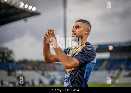 Odense, Danimarca. 2 ottobre 2023. Rami al-Hajj di OB visto durante il riscaldamento prima del 3F Superliga match tra Odense BK e Lyngby BK al Nature Energy Park di Odense. (Foto: Gonzales Photo - Nicolai Berhelsen). Foto Stock