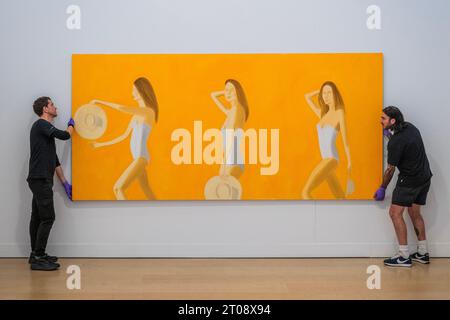 Londra, Regno Unito. 5 ottobre 2023. Alex Katz, Ariel, 2016 stima: £650,000-850,000 - Anteprima della Phillips' Frieze Week 20th and 21st Century & Contemporary Art Auctions. Crediti: Guy Bell/Alamy Live News Foto Stock