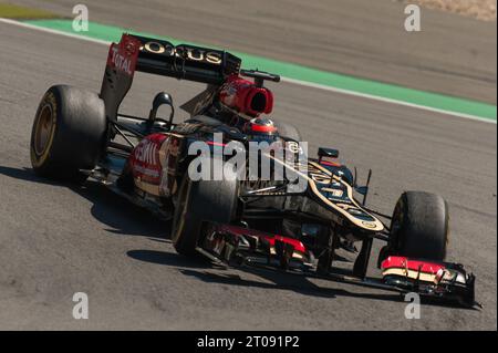 Kimi Räikkönen, fin (Lotus F1 Team) Aktion Formel 1 Grand Prix von Deutschland auf dem Nürburgring, Deutschland AM 07.07.2013 Foto Stock
