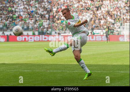 Max Kruse (10 - Bor. Mönchengladbach) Aktion Telekom Cup 2013 a Mönchengladbach, Deutschland AM 20.07.2013 Foto Stock