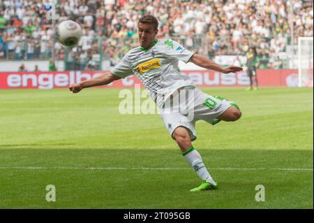 Max Kruse (10 - Bor. Mönchengladbach) Aktion Telekom Cup 2013 a Mönchengladbach, Deutschland AM 20.07.2013 Foto Stock