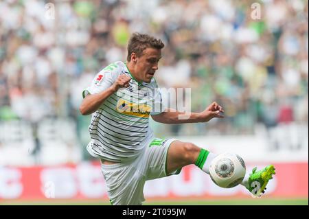 Max Kruse (10 - Bor. Mönchengladbach) Aktion Telekom Cup 2013 a Mönchengladbach, Deutschland AM 20.07.2013 Foto Stock