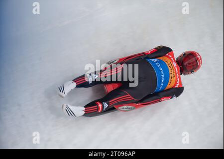 Felix LOCH Aktion Viessmann Rodel Weltcup a Igls, Österreich AM 23.11.2013 Foto Stock