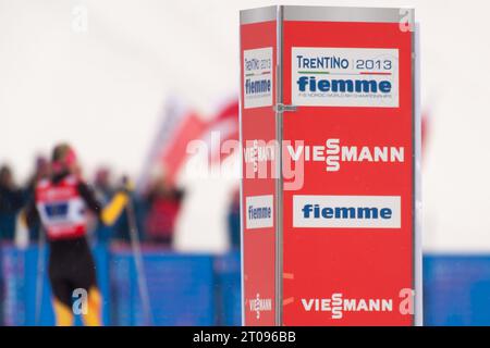 Viessmann Frauen Team Sprint FIS Nordische Ski Weltmeisterschaft in Val di Fiemme, Italien AM 24.02.2013 Foto Stock