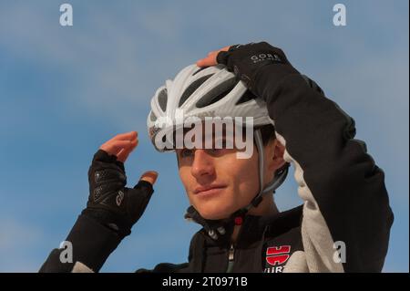 Richard Freitag Privataufnahmen in Val di Fiemme, Italien AM 27.02.2013 Foto Stock