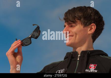 Richard Freitag Privataufnahmen in Val di Fiemme, Italien AM 27.02.2013 Foto Stock