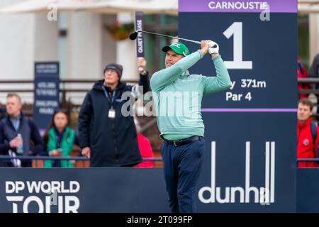 Carnoustie, Scozia. 5 ottobre 2023. Padraig Harrington partecipa al primo giorno dell'Alfred Dunhill Links Championship 2023. Crediti: Tim Gray/Alamy Live News Foto Stock