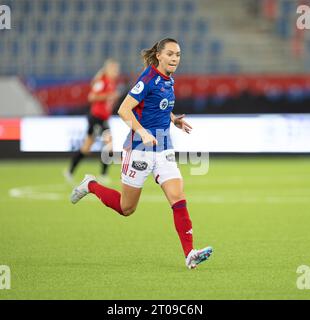 Oslo, Norvegia. 4 ottobre 2023. Oslo, Norvegia, 4 ottobre 2023: Felicia Rogic (22 Valerenga) si vede durante la partita di campionato Toppserien tra Valerenga e Arna Bjornar all'Intility Arena di Oslo, Norvegia (Ane Frosaker/SPP) credito: SPP Sport Press Photo. /Alamy Live News Foto Stock