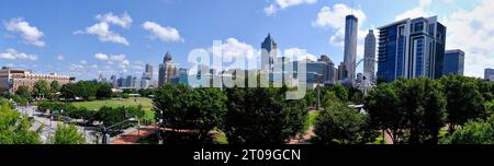 Atlanta - Vista sul Centennial Olympic Park Foto Stock
