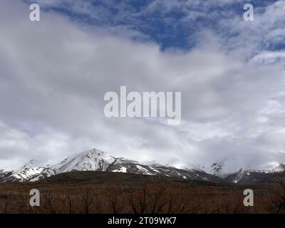 Paesaggio delle Ande della Patagonia a Esquel, Chubut Foto Stock