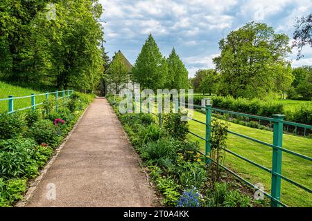 La casa giardino con giardino di Johann Wolfgang von Goethe a Weimar, Turingia in Germania. Patrimonio mondiale dell'UNESCO, Foto Stock