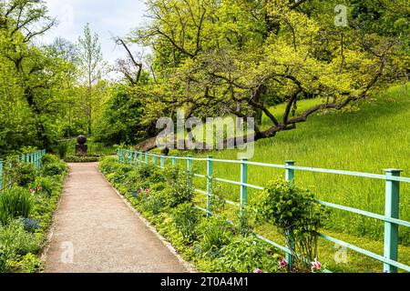 La casa giardino con giardino di Johann Wolfgang von Goethe a Weimar, Turingia in Germania. Patrimonio mondiale dell'UNESCO, Foto Stock