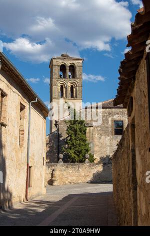 Iglesia de San Juan Bautista en Pedraza Foto Stock