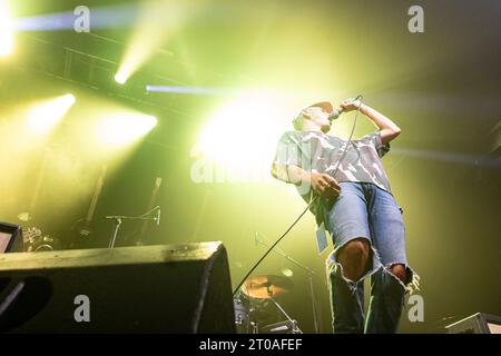 Norfolk, Virginia, USA. 4 ottobre 2023. Landmvrk si esibisce durante il Metalcore Dropouts Tour alla Norva. Crediti: Crystal Huffman/Alamy Live News Foto Stock