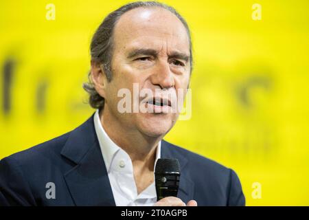 Parigi, Francia. 5 ottobre 2023. Xavier Niel durante l'evento Bpifrance Inno Generation (BIG) all'Accor Arena di Parigi il 5 ottobre 2023. Foto di Eliot Blondet/ABACAPRESS.COM credito: Abaca Press/Alamy Live News Foto Stock