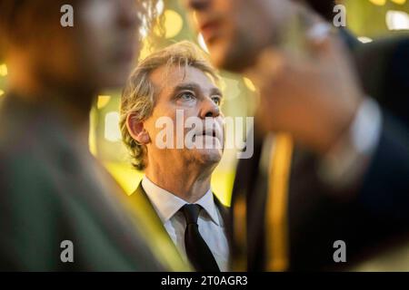 Parigi, Francia. 5 ottobre 2023. Arnaud Montebourg durante l'evento Bpifrance Inno Generation (BIG) all'Accor Arena di Parigi il 5 ottobre 2023. Foto di Eliot Blondet/ABACAPRESS.COM credito: Abaca Press/Alamy Live News Foto Stock