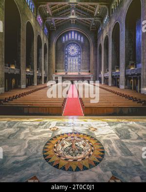 Santuario nella sinagoga Temple Emanuel a New York Foto Stock